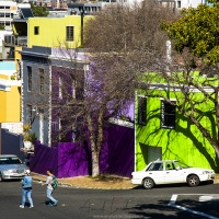 Le Cap: Quartier malais de Bo-Kaap