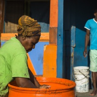 Le Cap: Scène de vie dans le township de Langa