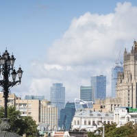 Bâtiments modernes et historique, Moscou
