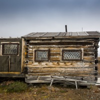 Cabane de rangers sur l'ile de Wrangel