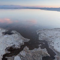 Coucher de soleil sur le salar