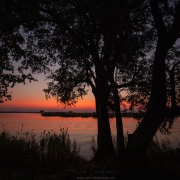 Coucher de soleil sur la rivière Chobe