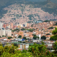 Medellin vue depuis le Parque Bolivar