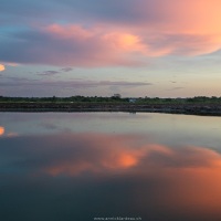 Coucher de soleil dans les llanos