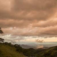 Paysage de montagne en fin de journée