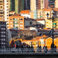 Bilbao: Façades colorées en fin de journée