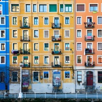 Bilbao: Façades dans la vieille ville