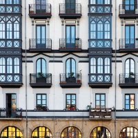 Bilbao: Façades dans la vieille ville