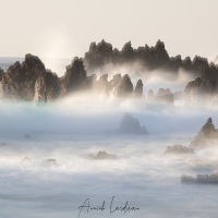 Déferlement des vagues sur la côte sud