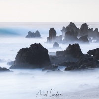 Déferlement des vagues sur la côte sud