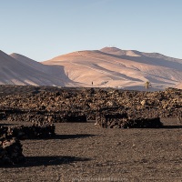 Panorama de volcans du sud de Lanzarote