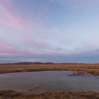 Coucher de soleil sur la lagune