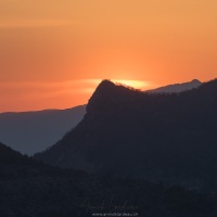 Coucher de soleil sur les Baronnies