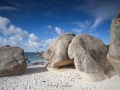 Rochers sur la plage