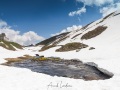 Fonte des neiges au col du Petit Saint Bernard, Savoie