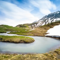 Ruisseau de montagne, Cormet de roselend, Savoie