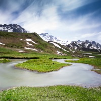 Ruisseau de montagne, Cormet de roselend, Savoie