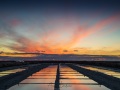 Ile de Ré: coucher de soleil sur les marais salants