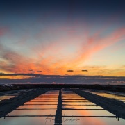 Ile de Ré: coucher de soleil sur les marais salants