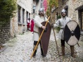 Figurants lors du tournage d