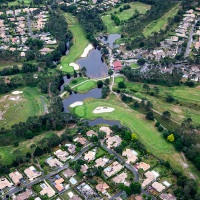 Survol en ULM: golf de Gujan-Mestras