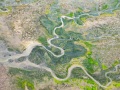 Survol en ULM: marée basse dans le bassin d'Arcachon