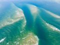 Survol en ULM: graphisme mer et sable