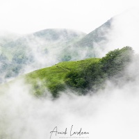 Pays basque: broullard sur les hauteurs