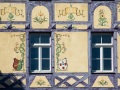 Riquewihr: détail de maison - colombages