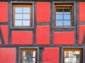 Riquewihr: détail de maison - colombages