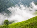 Pays basque: broullard sur les hauteurs