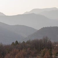 Dégradé de montagnes dans les Baronnies