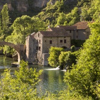 Aveyron: Moulin sur la Dourbie vers St-Véran