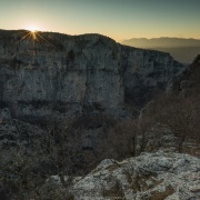 Gorges de Vikos: lever de soleil