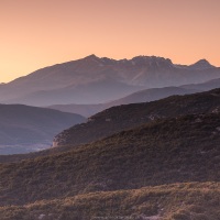 Coucher de soleil dans les Zagoria