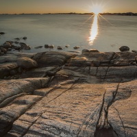 Coucher de soleil sur la mer, Nuuk