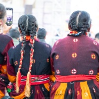 Festival de danse à Leh: danseuses du Ladakh