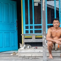 Homme et son chat