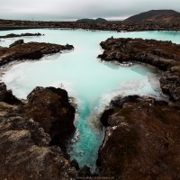 Lagon bleu,  presqu'île de Reykjanes