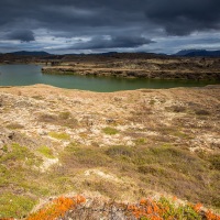 Paysage, lac de Myvatn