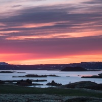 Paysage, lac de Myvatn