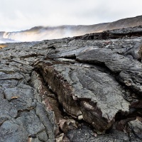 Volcan  Geldingadalir: détail de lave
