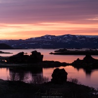 Paysage, lac de Myvatn