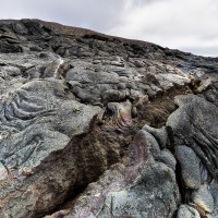 Volcan  Geldingadalir: détail de lave