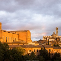 Sienne: Coucher de soleil sur la ville