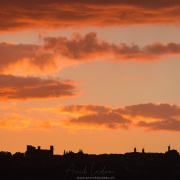 Coucher de soleil en Toscane