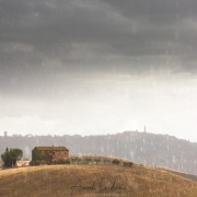 Toscane sous une averse