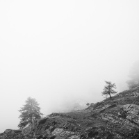 Brouillard dans la vallée de Cogne