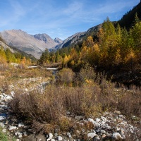 Paysage automnal à Valnontey