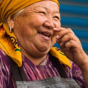 Marché de Bishkek: scène de vie